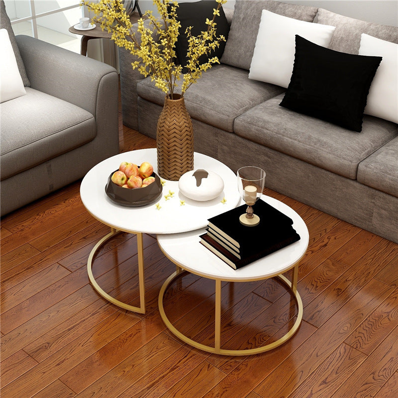 American Retro Solid Wood Round Tea Table for Stylish Living Spaces and Offices Rekea Furnitures