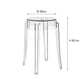 Minimalist Design: Small Acrylic Transparent Coffee Table Rekea Furnitures