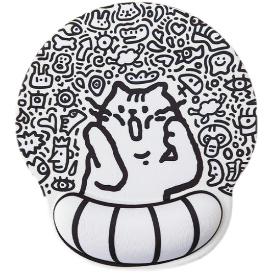 Chic Doodle Mouse Pad for a Stylish Office Desk Rekea Furnitures