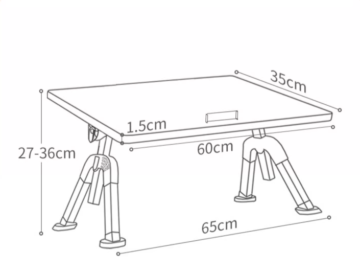 Versatile Folding Computer Desk for Home Learning and Adjustable Table Rekea Furnitures