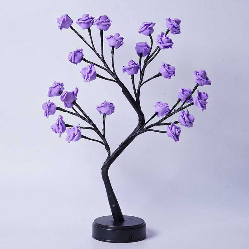 USB-Operated Flower Tree Rose Table Lamps Rekea Furnitures