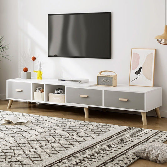 Compact Living Room TV Cabinet with Retractable Feature