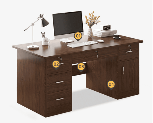 Modern Integrated Home Desk for Simple Office and Student Use Rekea Furnitures