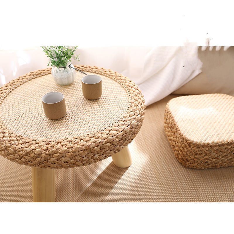 Artisan Crafted Rattan Round Coffee Table for Bay Window Spaces Rekea Furnitures