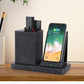 Vertical Leather Wireless Charger Stand – 10W Fast Charge Rekea Furnitures