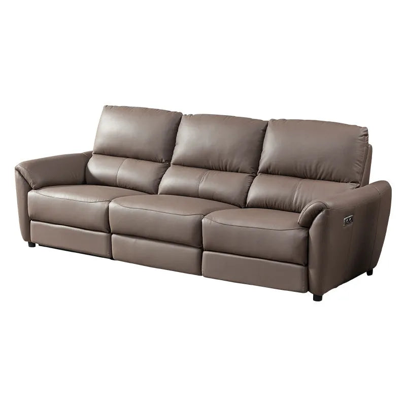 Italian Cabin Leather Sofa Set – Modern, Multi-Function, Electric Rekea Furnitures