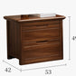 Modern Chinese Style Solid Wood Bedside Storage Cabinet Rekea Furnitures