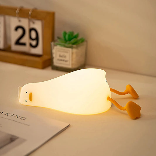 Silicone Duck LED Night Light Rekea Furnitures