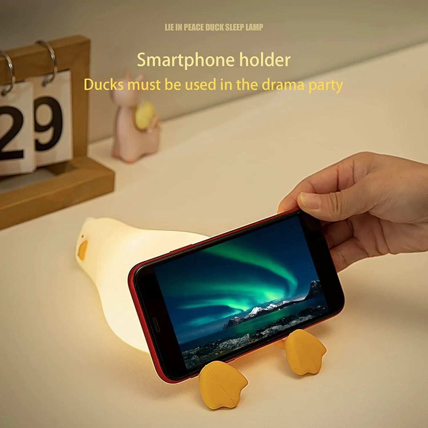 Silicone Duck LED Night Light Rekea Furnitures