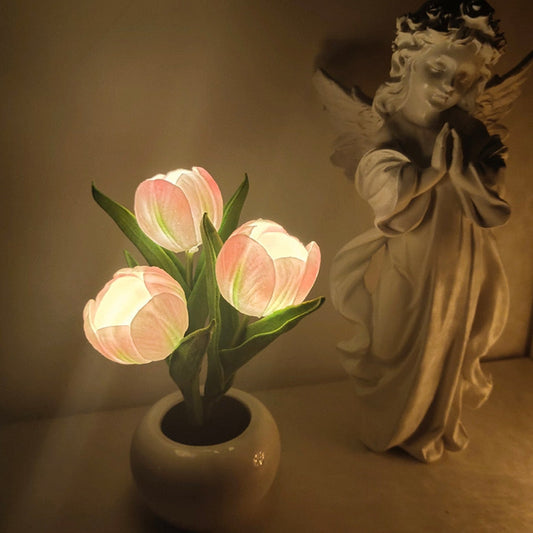 Potted Flowerpot Table Lamp - Illuminate Your Space with Style