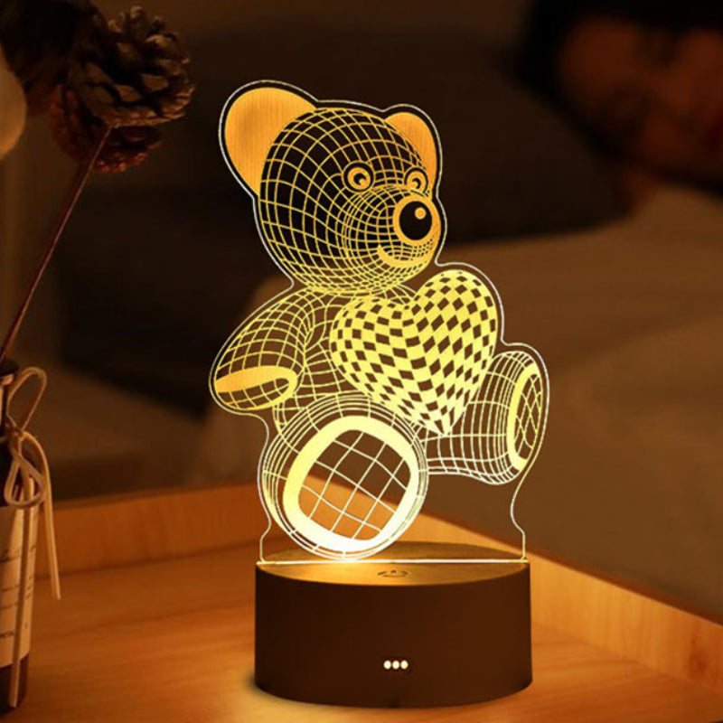 Immerse Your Space in Mesmerizing Ambiance with Our Artistic 3D Night Lamp